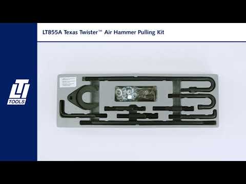 Texas Twister Pneumatic Slider Hammer Pulling Kit - 34 Pieces - LT855A
