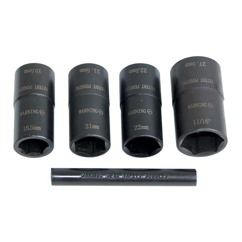 1/2-Inch Drive Metric 6-Point Dual Sided Impact Socket Set w/ Pouch - 5 Pieces - LT1230