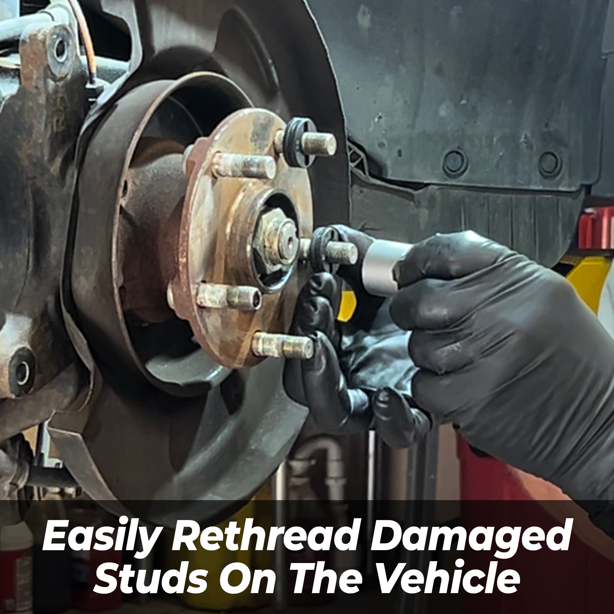 Easily Rethread Damaged Studs On The Vehicle