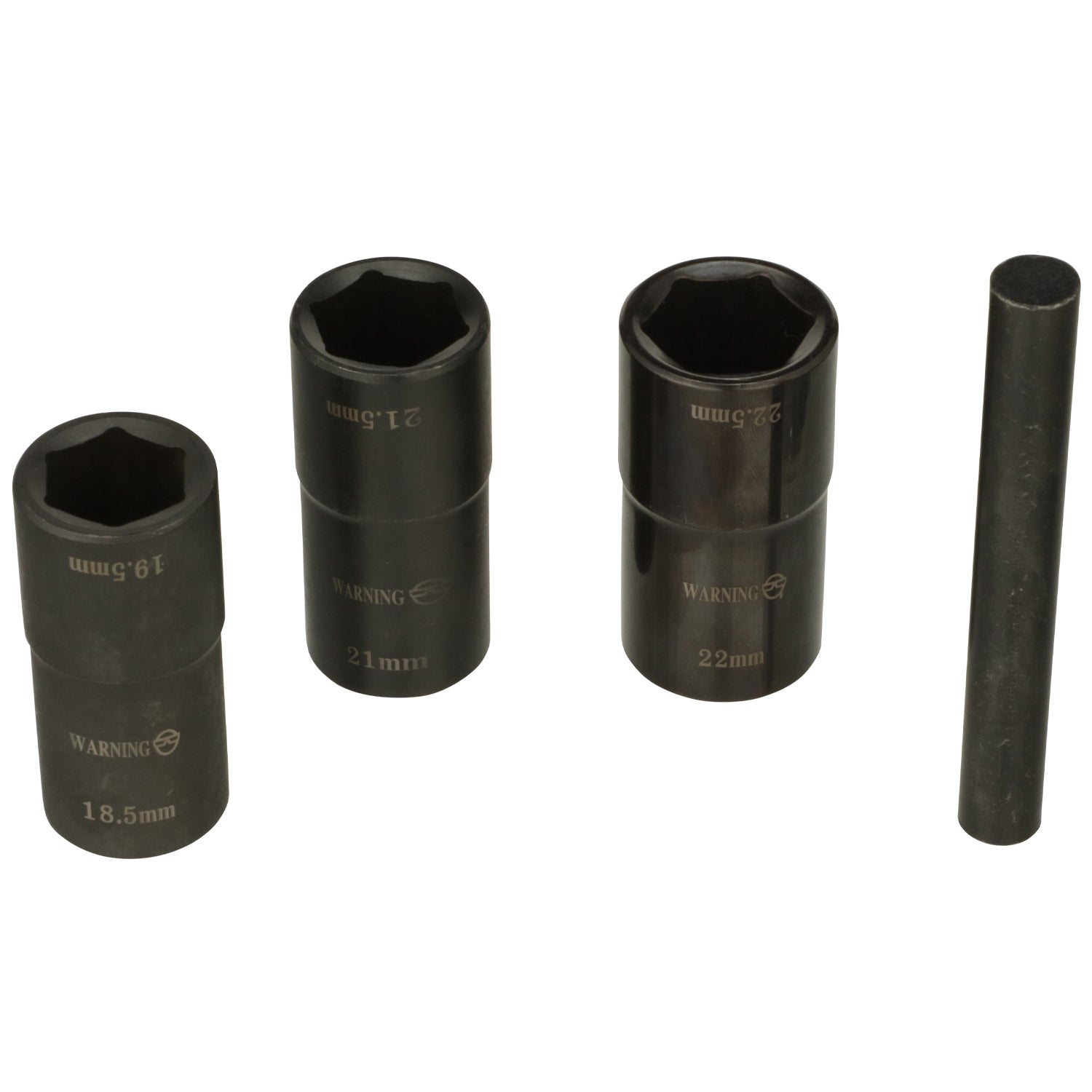 4 Pc. 1/2″ Drive Dual Sided Socket Lug Nut Removal Kit w/ Punch