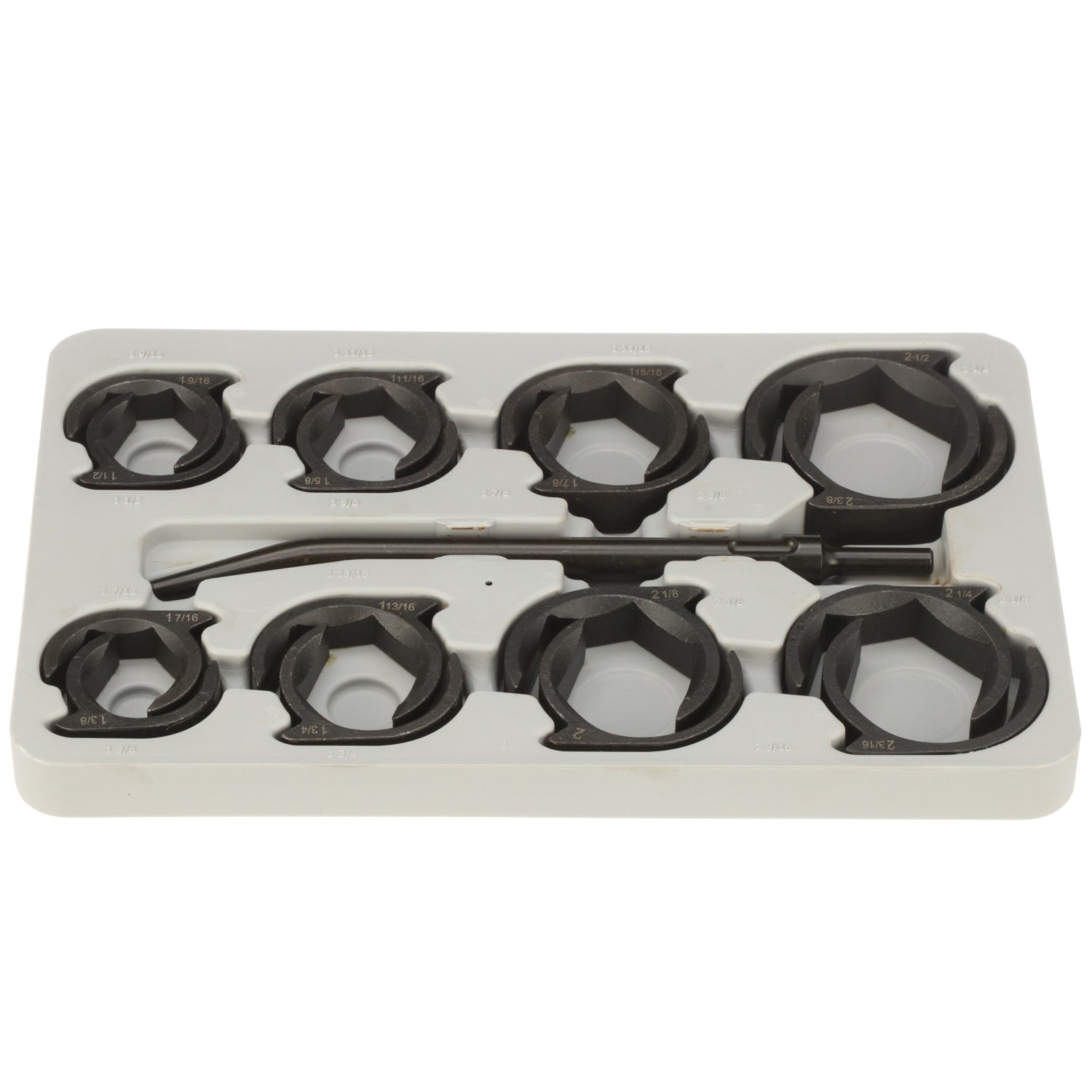 Heavy Duty SAE & Metric Sockets Crows Foot Set Industrial/Hydraulic Fittings Removal -16-Piece