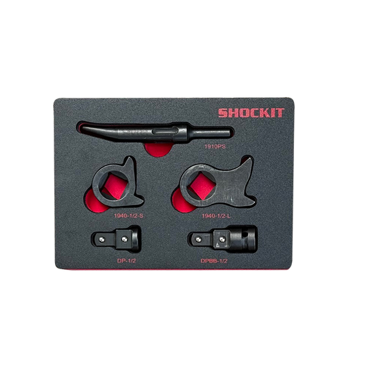 SHOCKIT™ Kentucky Kicker 1/2” Driver Kit in HD EVA Foam, Remove Seized Nuts Bolts – 5 Piece