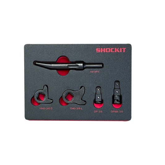 SHOCKIT™ Kentucky Kicker 3/8” Driver Kit in HD EVA Foam, Remove Seized Nuts Bolts – 5 Piece