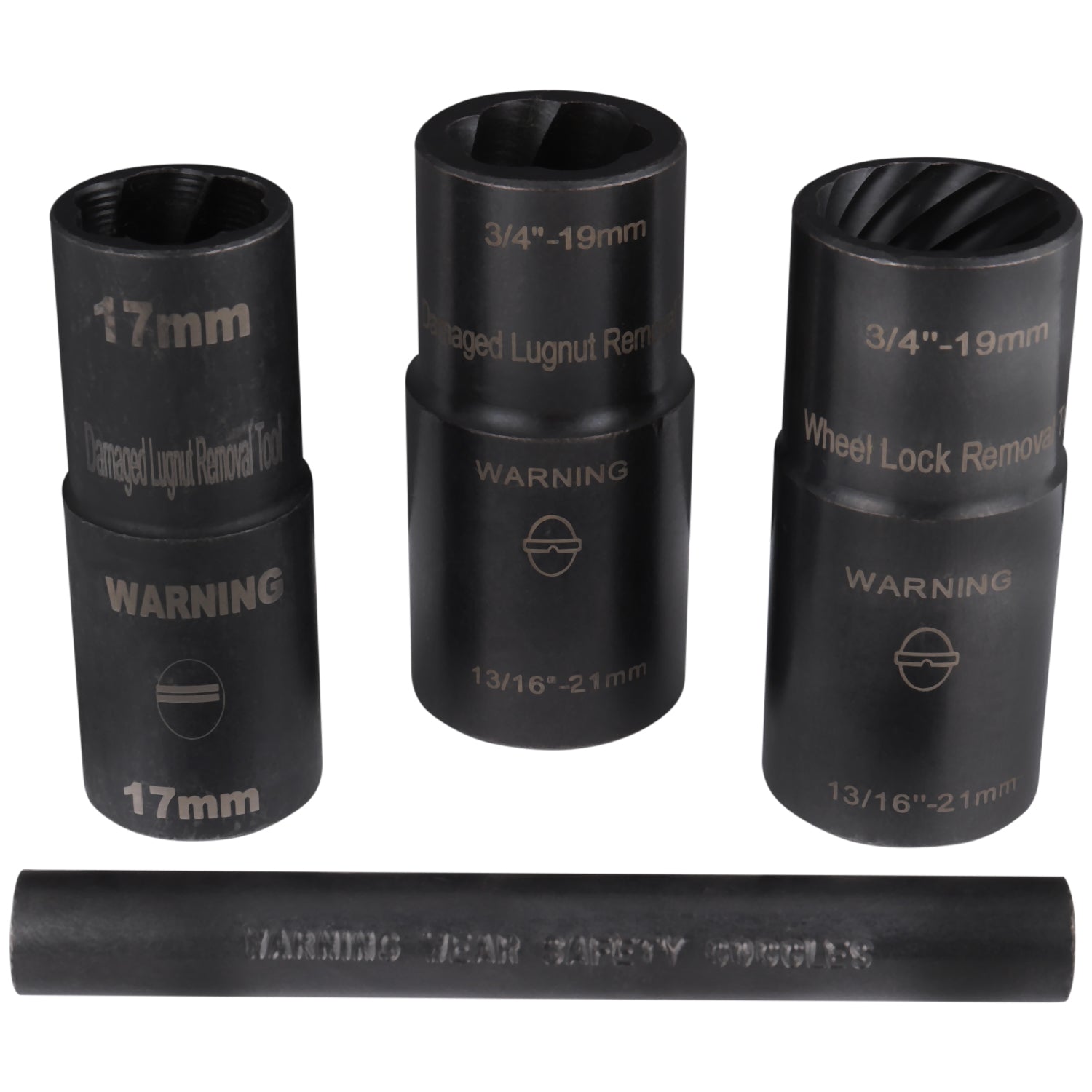 Twist Socket Lug Nut Removal System - 4 Piece