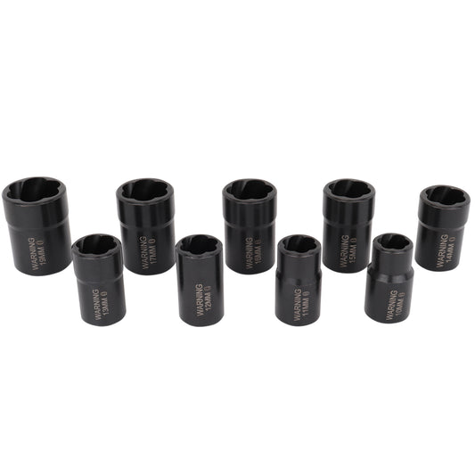 3/8″ Drive 9 Piece Twist Socket Fastener Removal Systems
