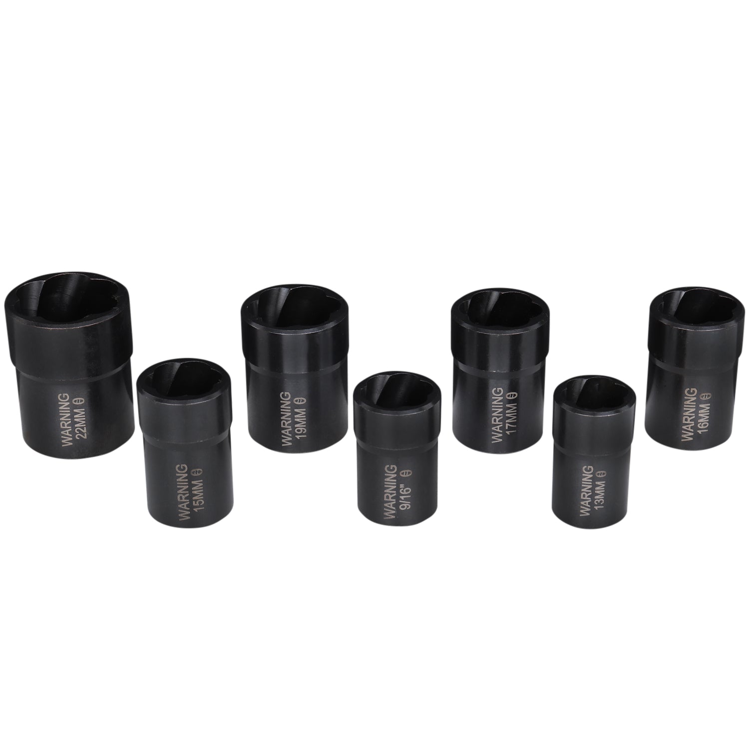 3/8″ Drive 7 Piece Twist Socket Oil Drain Plug Removal System