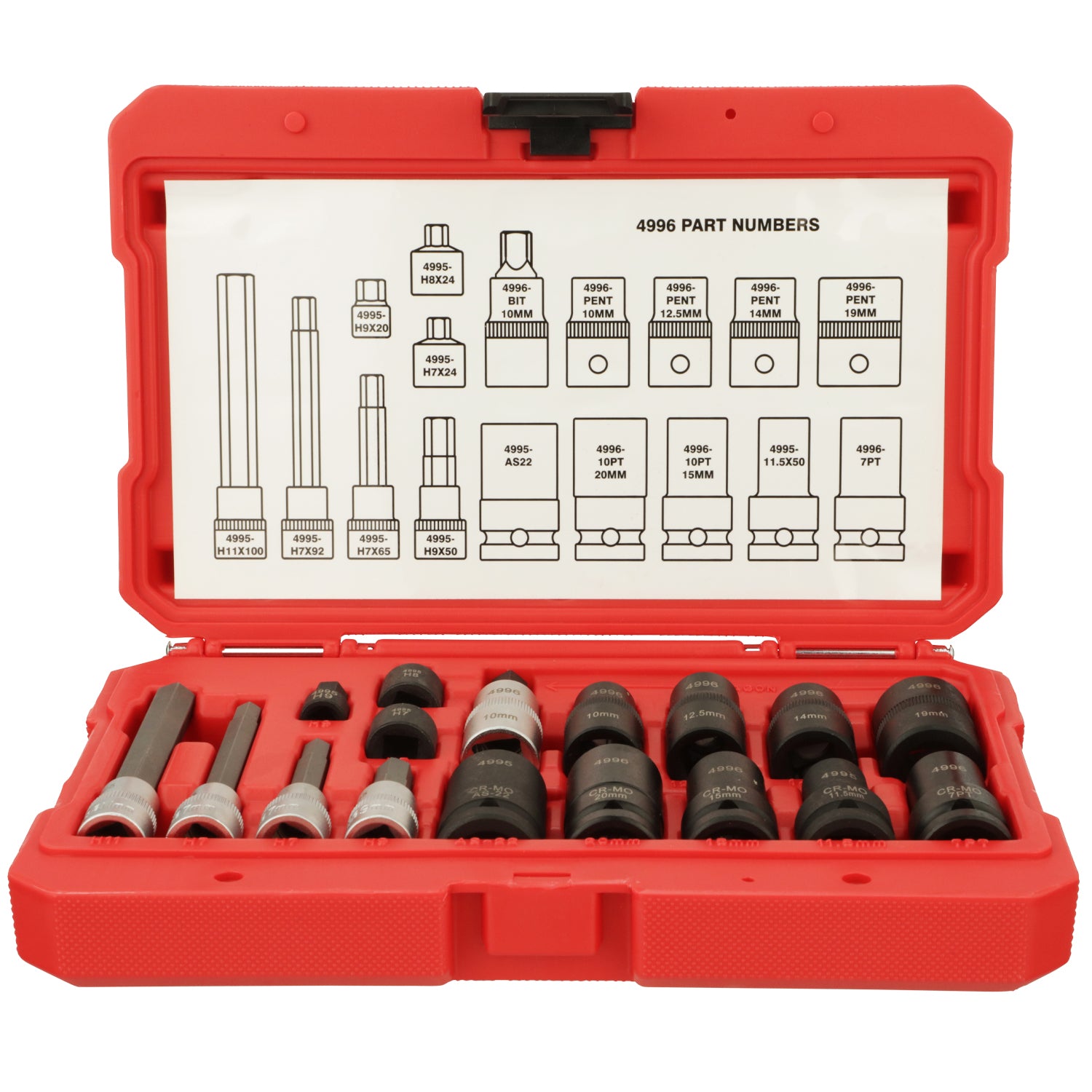 18 Piece Foreign and Domestic Brake Caliper Socket Kit