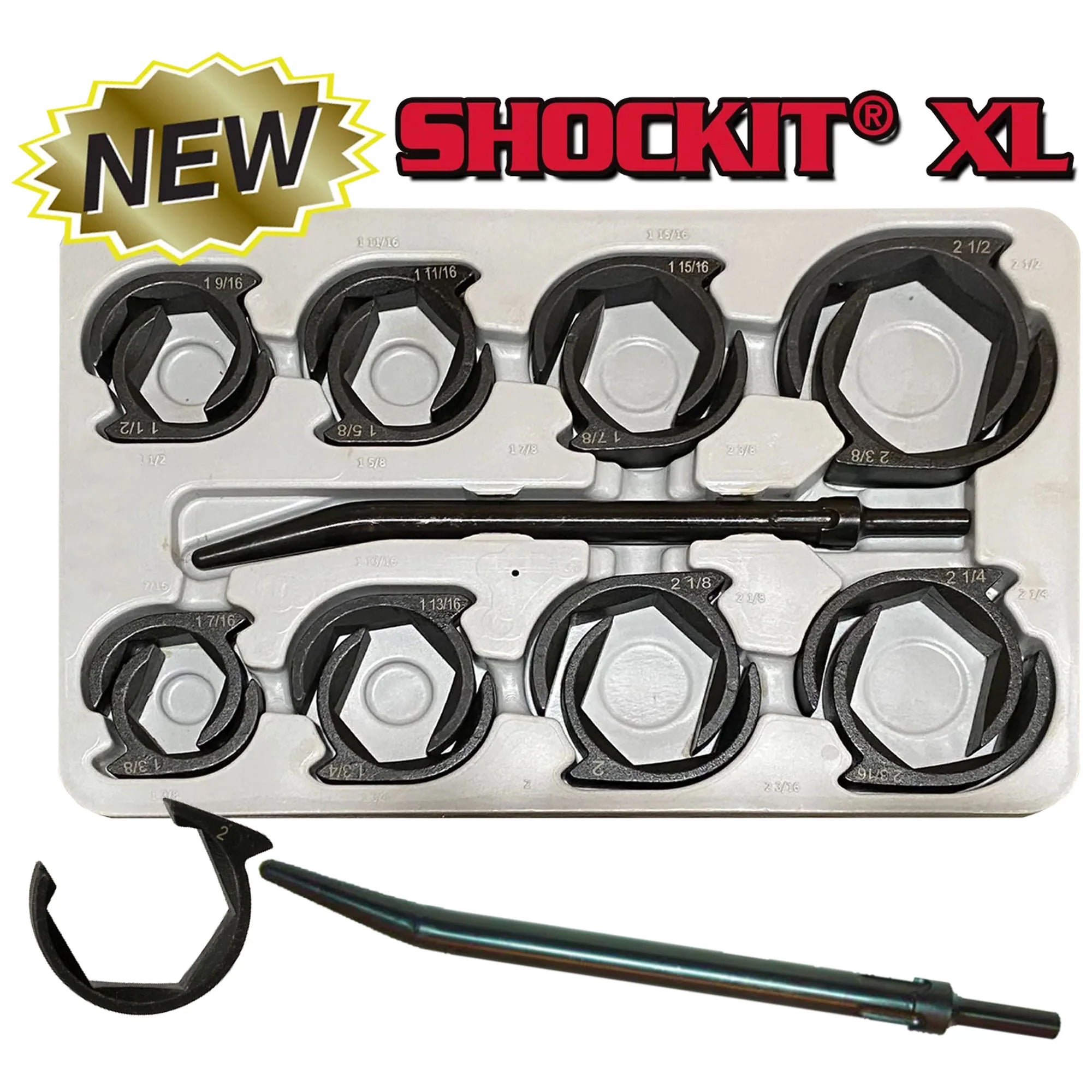 Heavy Duty SAE & Metric Sockets Crows Foot Set Industrial/Hydraulic Fittings Removal -16-Piece