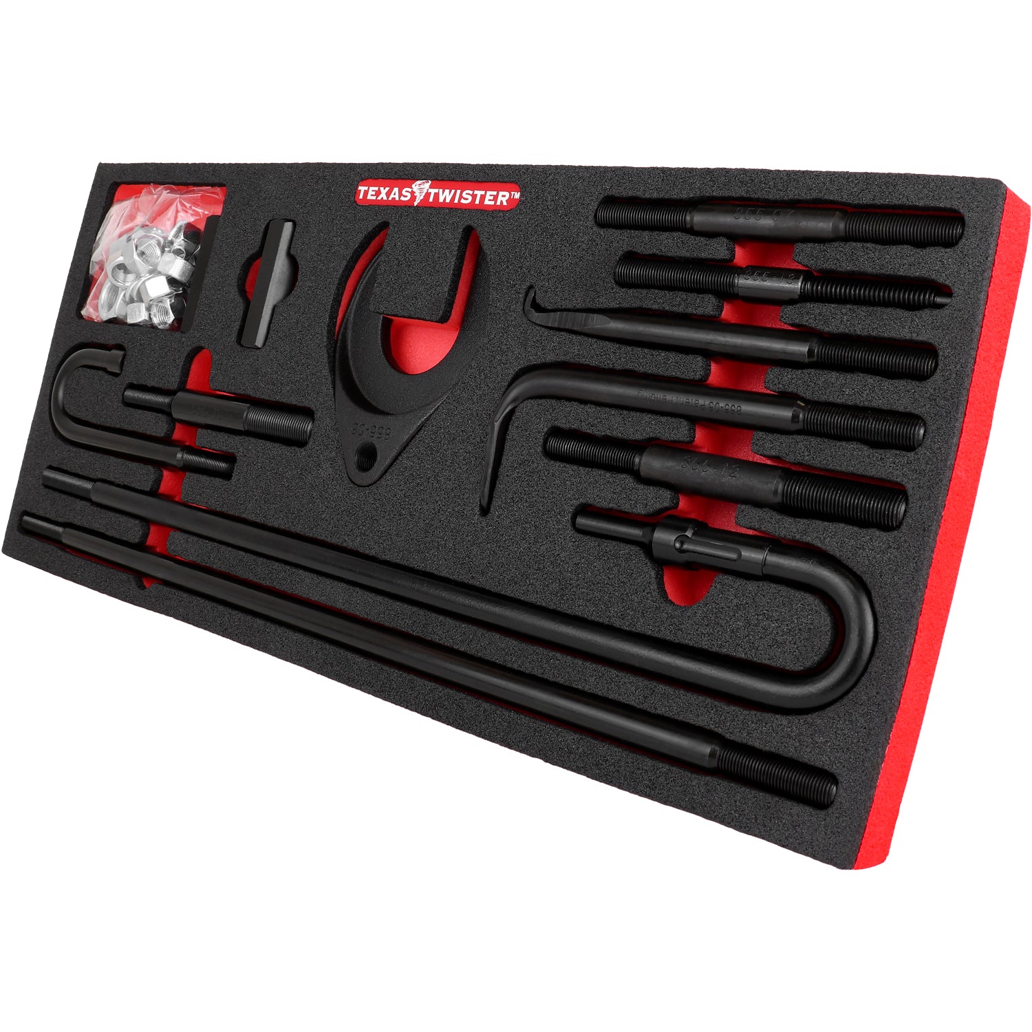 Air Hammer Pulling Kit W/Foam Tray - 34 Pieces - texas Twister - LT855AF